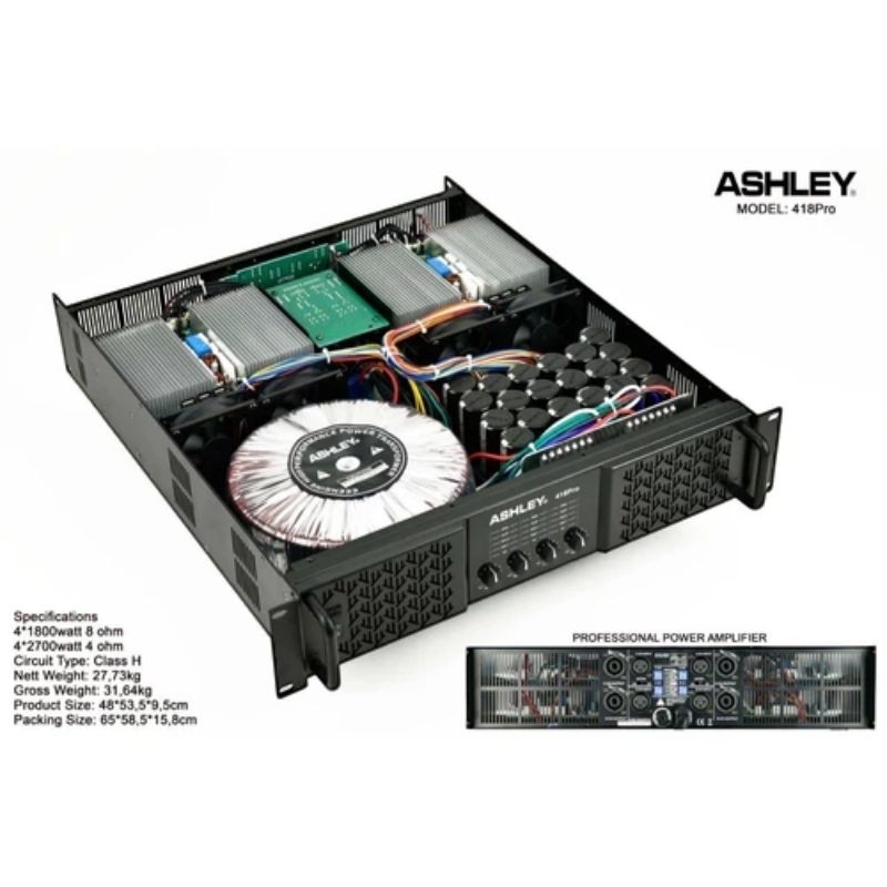 POWER AMPLIFIER ASHLEY 414 PRO /414PRO 4CHANNEL ORGINAL