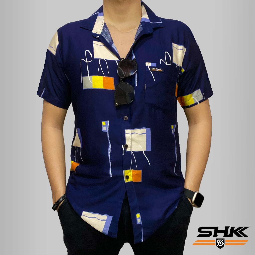 SHK Kemeja hawai pria wanita | Kemeja Santai Pria | Kemeja Amarillo SIMPLE