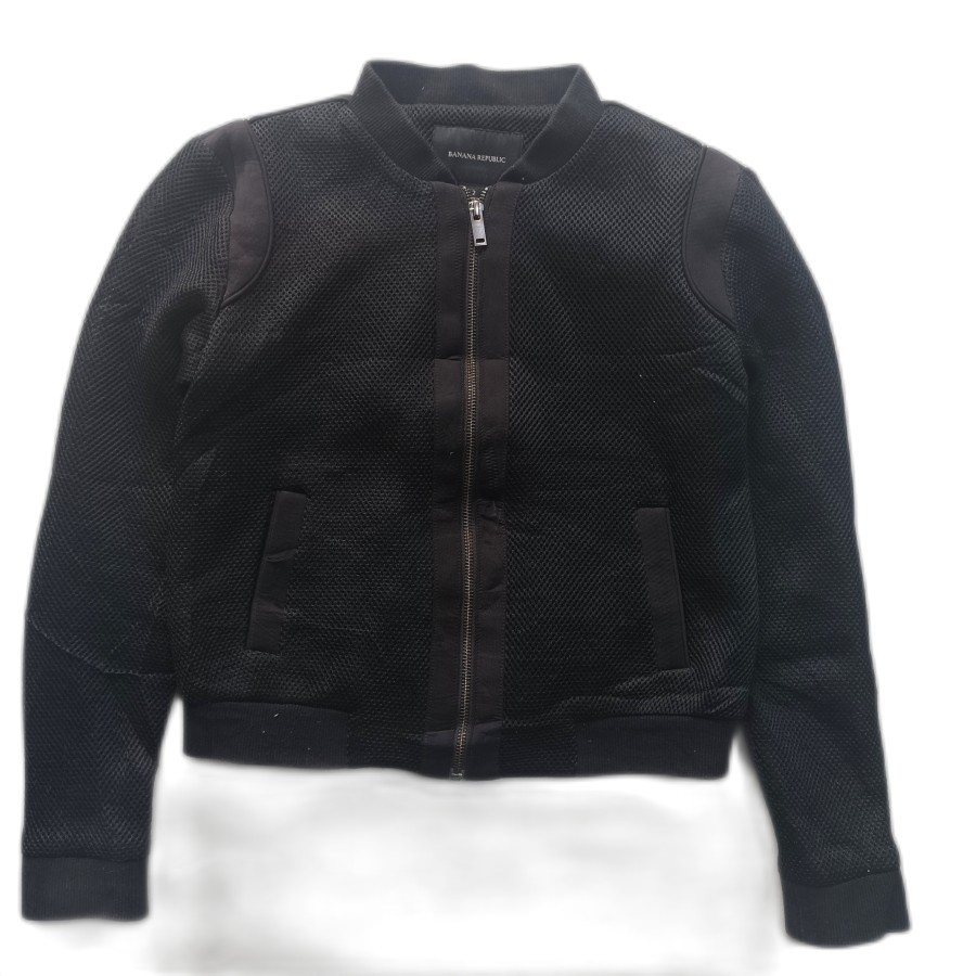 jaket Banana Republic women mesh biker jacket casual riding