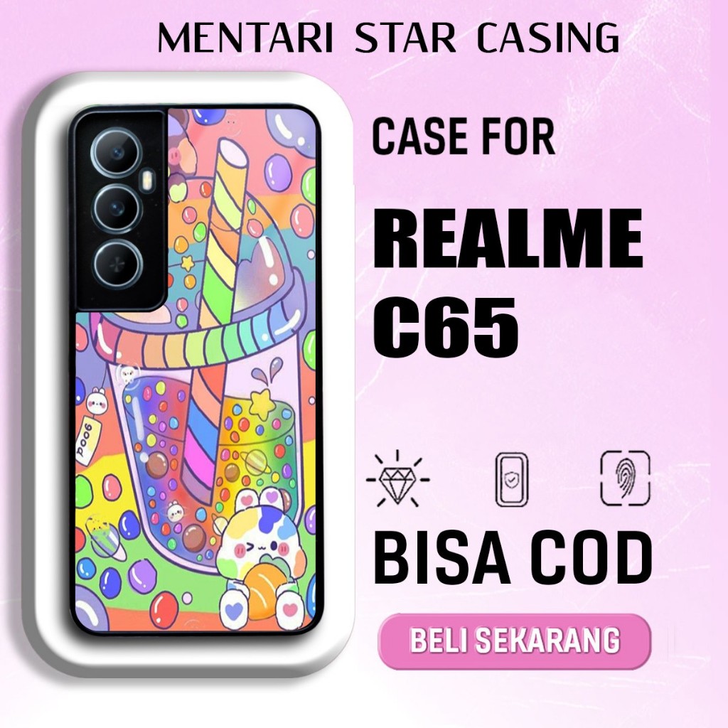 Casing Realme C65 Cute Lucu Terbaru Case Realme C65 Terlaris Cassing Hardcase Softcase Glossy 2D