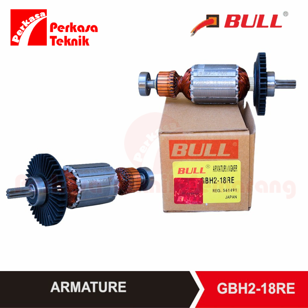 BULL Angkur Angker Rotor GBH 2-18RE Armature Bor Rotary Hammer Bosch GBH2-18 RE GBH2-18