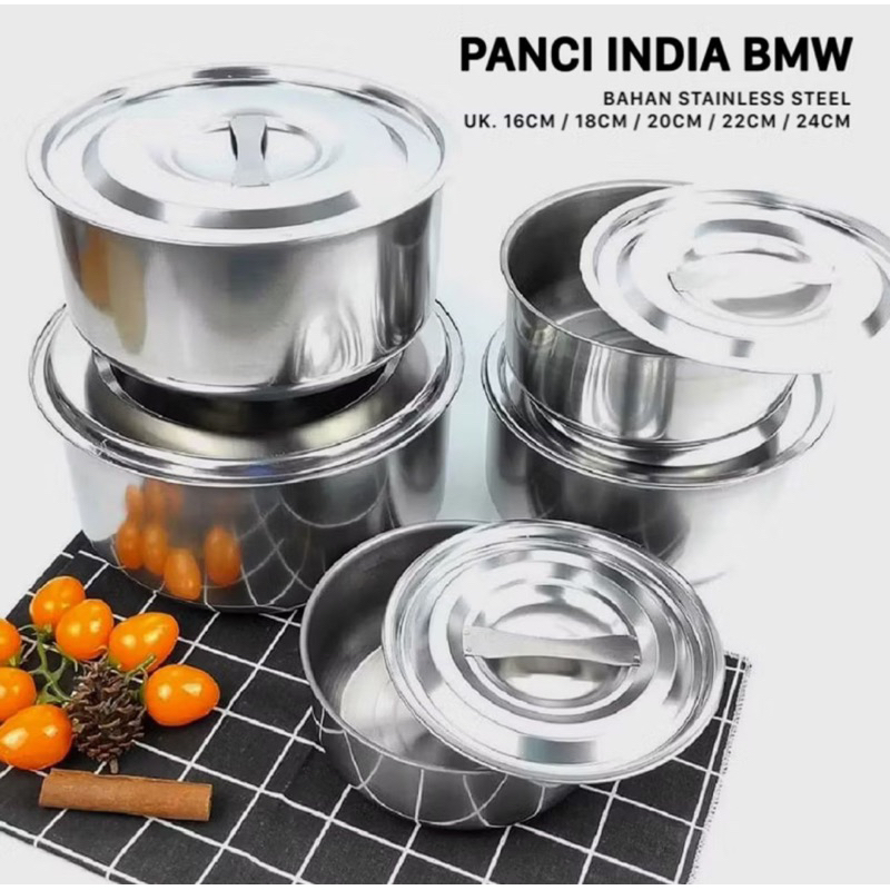 PANCI INDIAN POT BMW 5 SUSUN / PANCI INDIAN POT 5 SUSUN STAINLESS STEEL