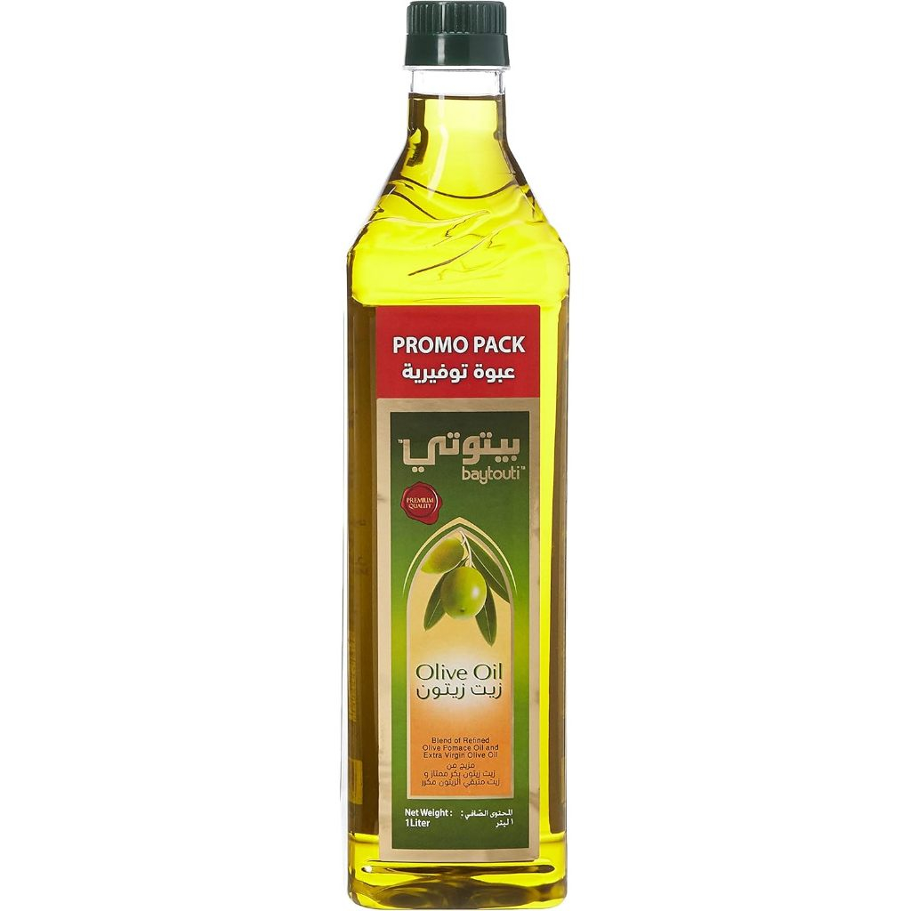 

Baytouti Blend Refined Olive Pomace Oil & Extra Virgin Olive Oil 500 mL Botol 500mL Minyak Zaitun