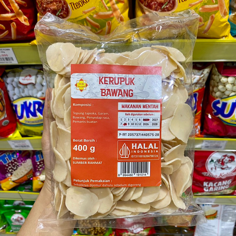 

Sur Kerupuk Bawang Mentah 400gr