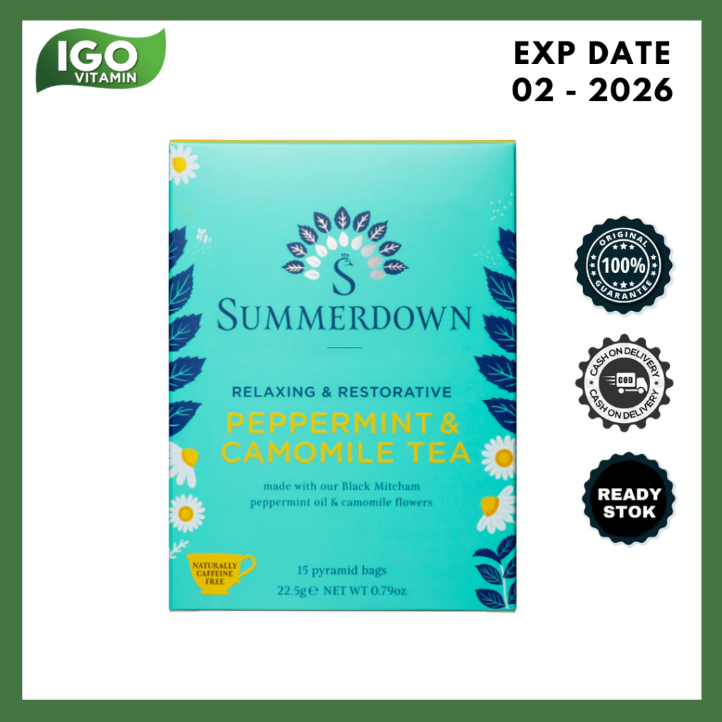 

Teh peppermint dan camomile Summerdown English Peppermint And Camomile Tea 15s 22,5 Gr