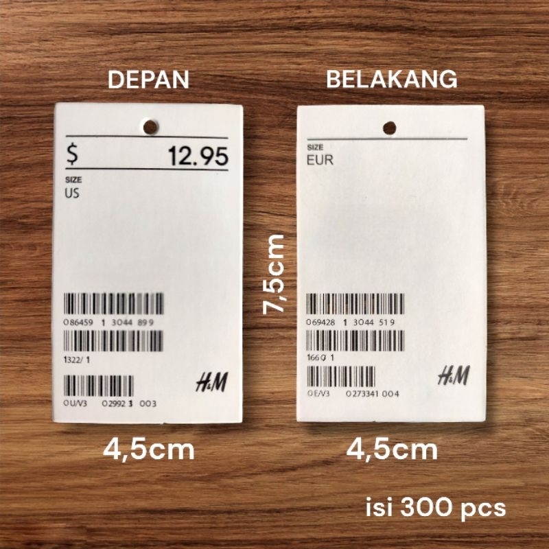 

HANGTAG H&M 300 pcs