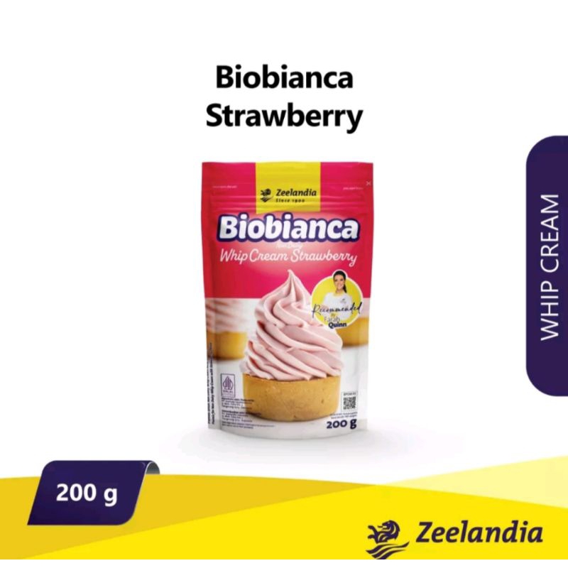 

Biobianca Strawberry 200g - Zeelandia - Whip Cream
