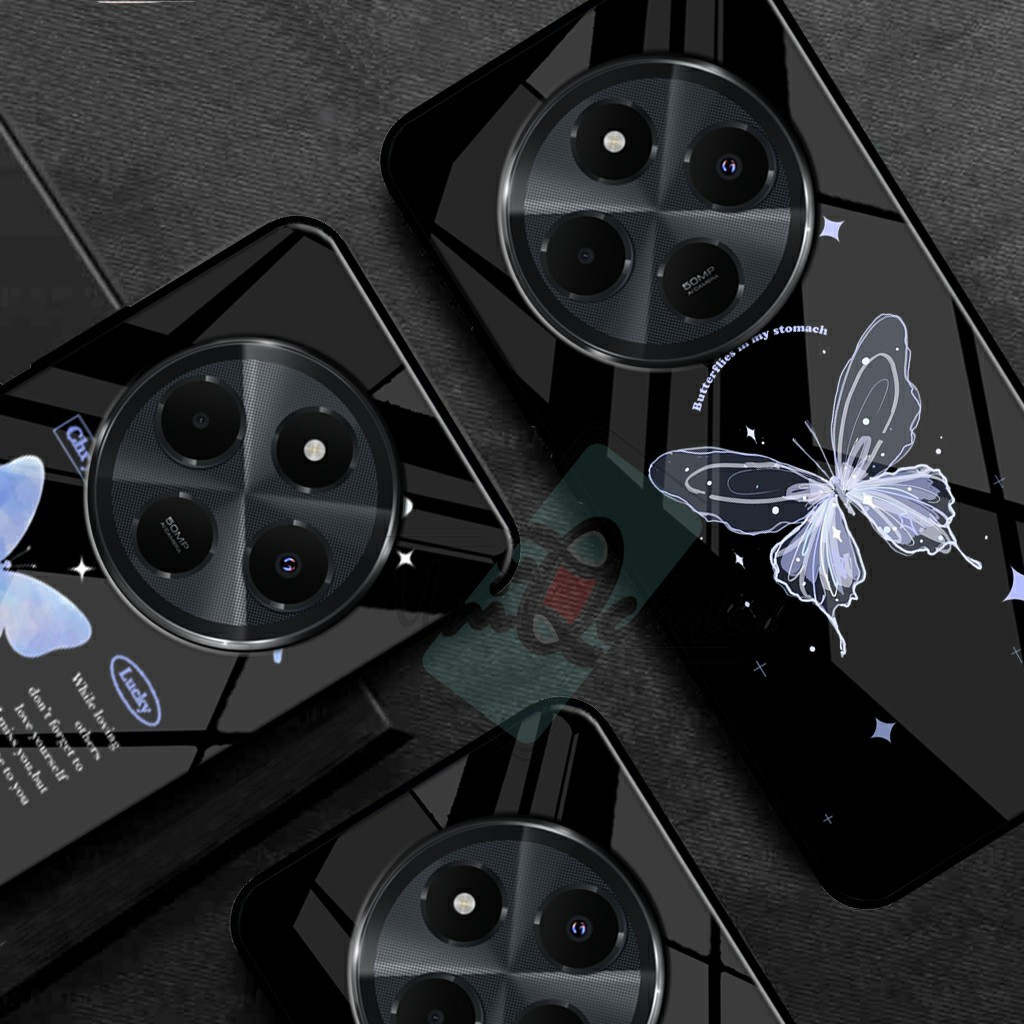 Softcase Glass Kaca REDMI 14C Terbaru 2024 [UCK35] Case REDMI 14C - Casing  Handphone REDMI 14C - Pe