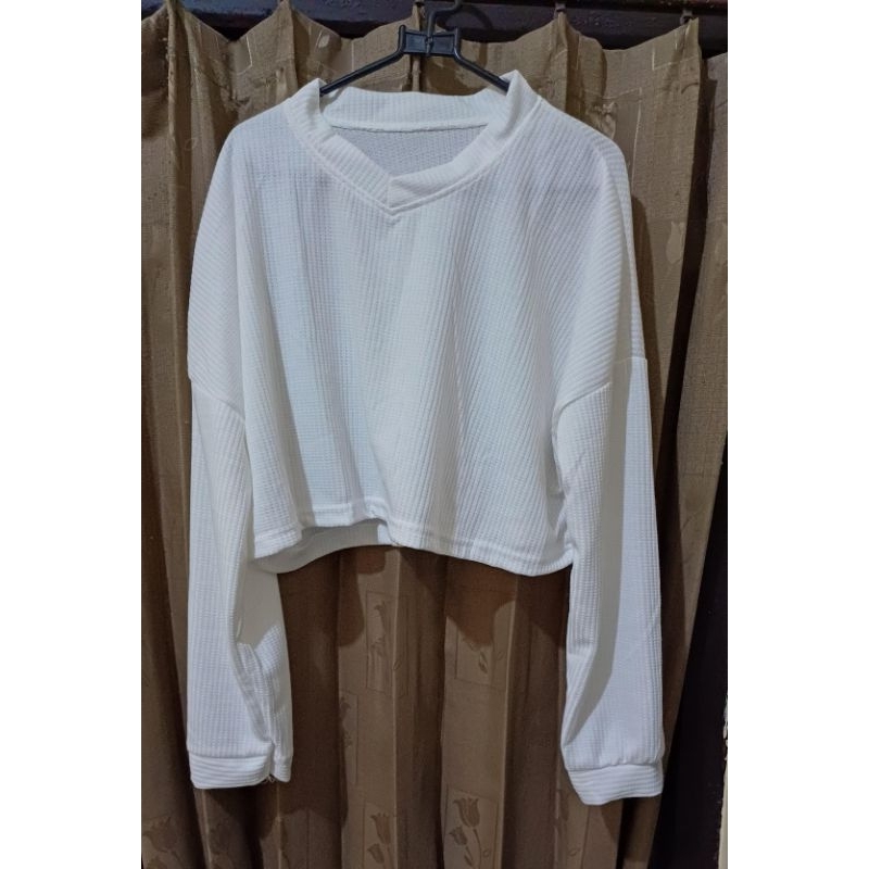 sweater waffle knit (baru) ✨