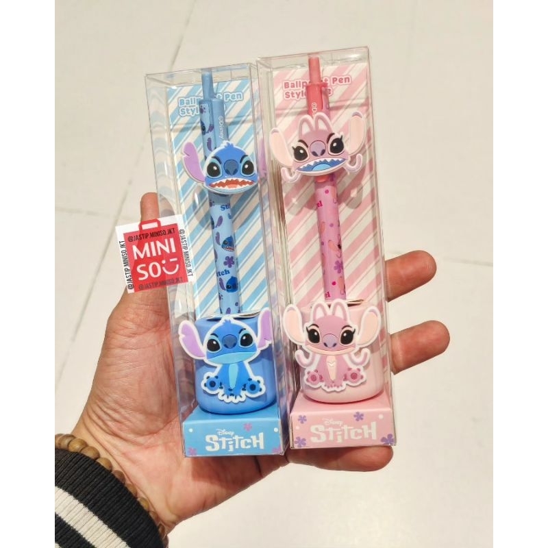 

MINISO Figure Ballpoint Pen Set DISNEY STITCH Collection (1.0mm, Black) STITCH / ANGEL
