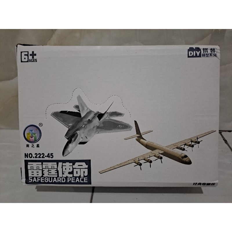 Miniatur Diecast Pesawat Tempur 4D Mainan Rakit Hobby