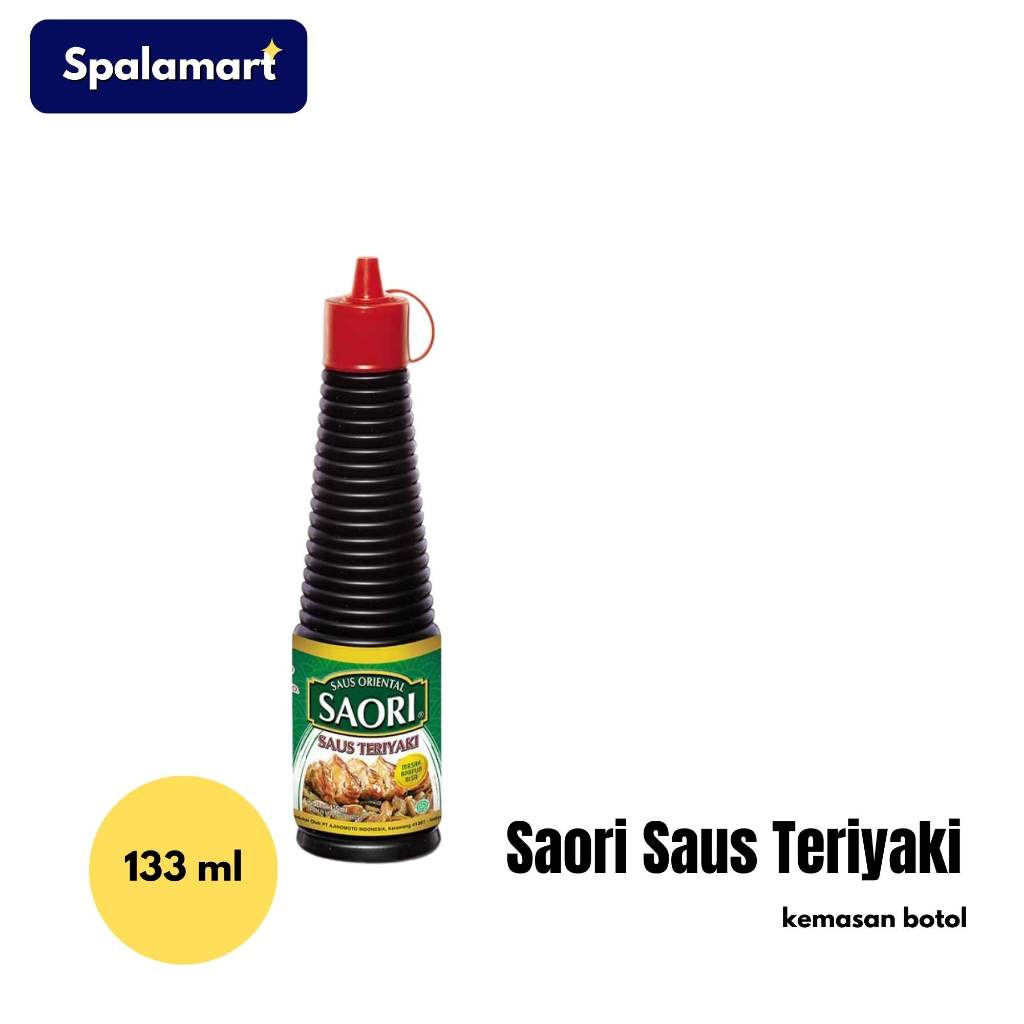 

Saori Saus Teriyaki kemasan botol 133 ml - Bumbu marinasi daging dan masakan