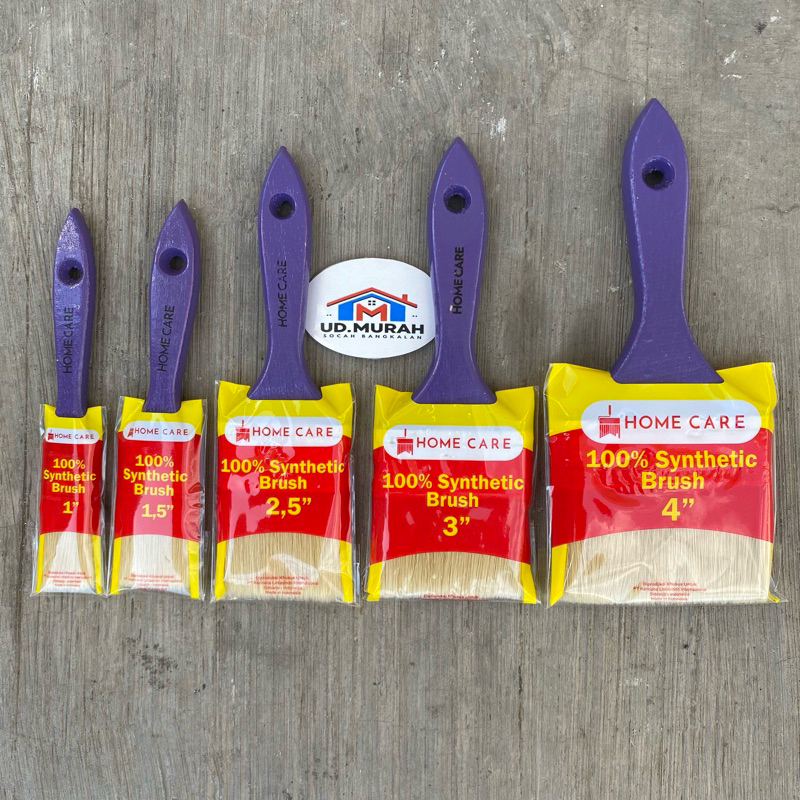 Kuas Cat Tembok Home Care Kuas Cat Sintetis 100% Syntetic Brush