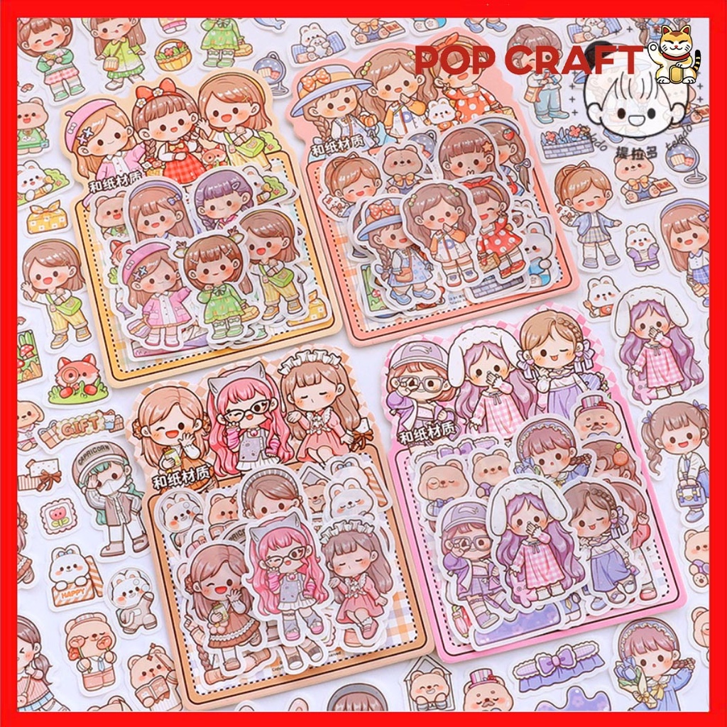 

PC Stiker Pack Karakter Stiker Mainan Anak Tempel Dekoratif DIY Lucu Girl Edisi Dodogirl Sauce TLD86