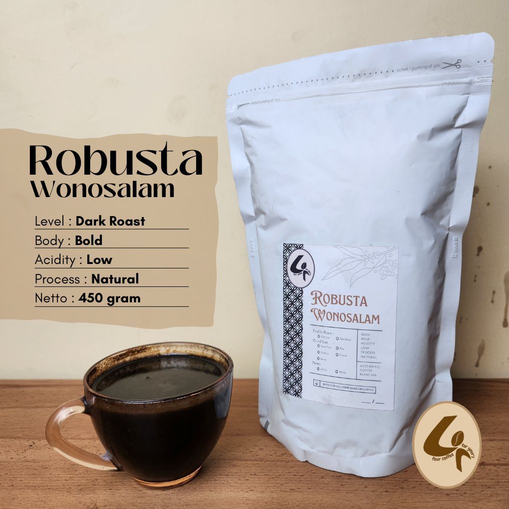 

Bubuk Kopi Robusta Wonosalam Biji Kopi Robusta Kopi Bubuk Robusta Dark Roast