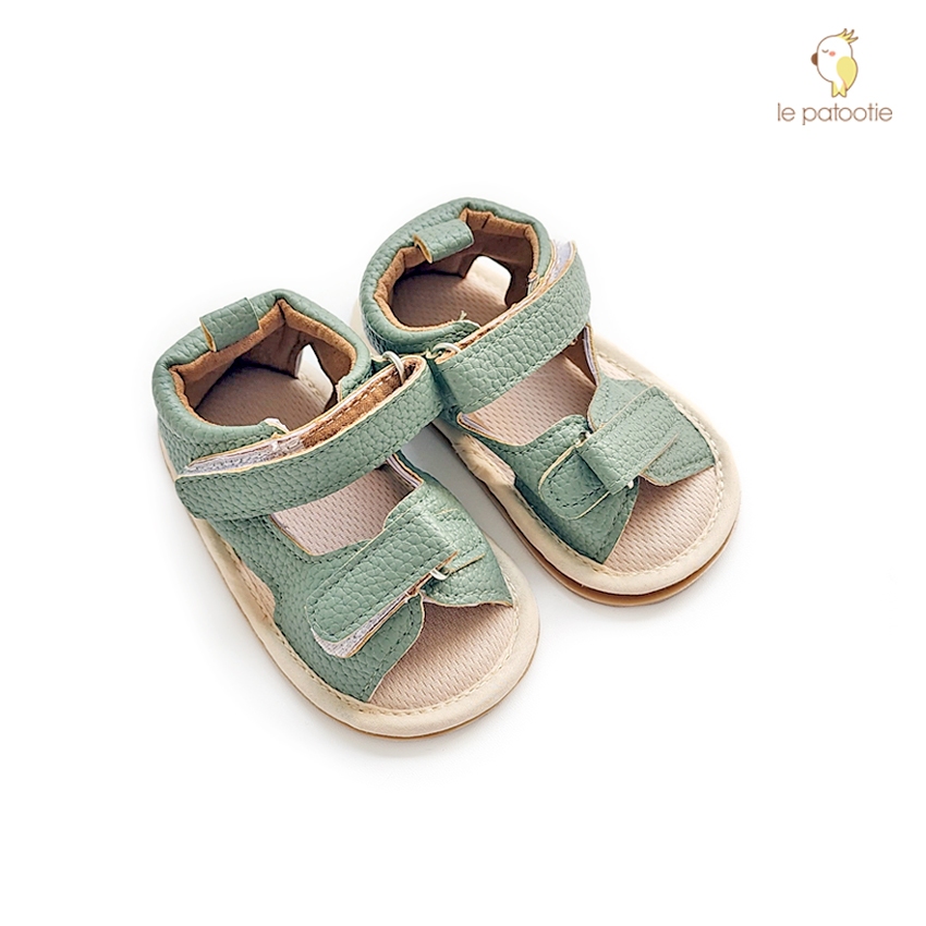 LE PATOOTIE Prewalker Shoes sepatu sandal bayi anak laki laki - Ben Sage Green