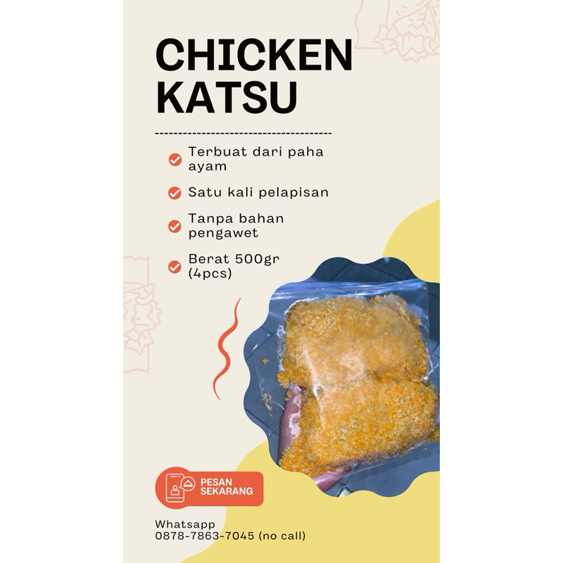 

Chicken Katsu 500gr (isi4) Tanpa Pengawet