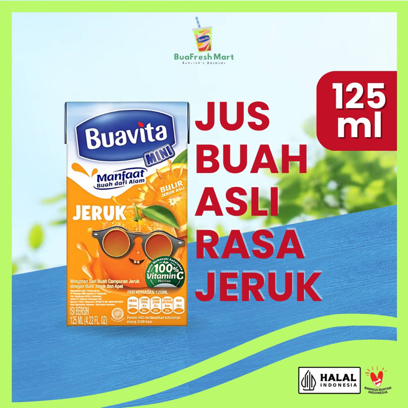 

Buavita Jus Buah Asli Jeruk 125 Ml