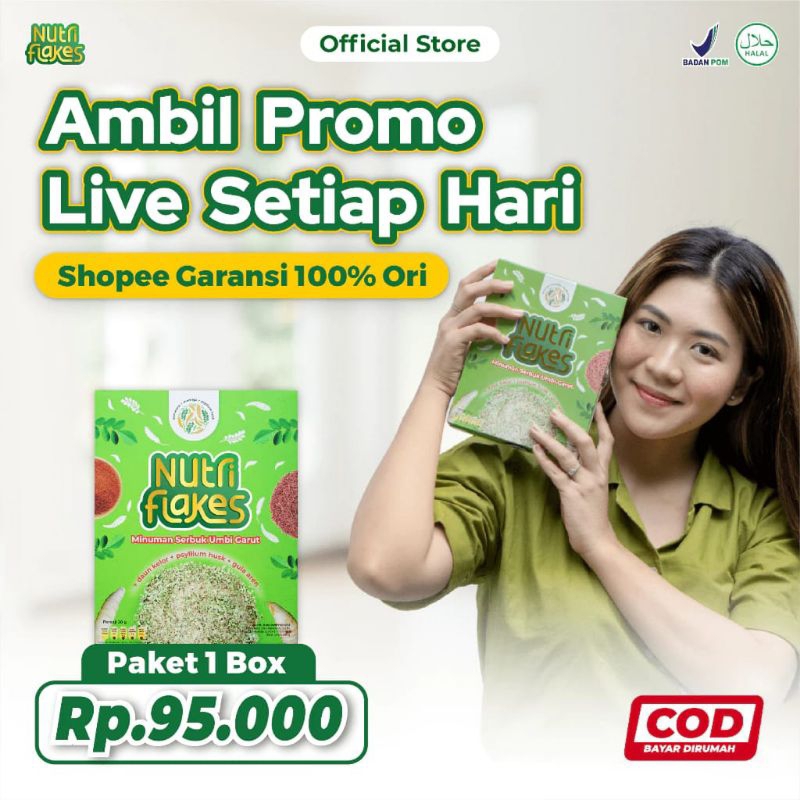 

NUTRIFLAKES Minuman Sereal umbi Garut Atasi Asam Lambung dengan tuntas