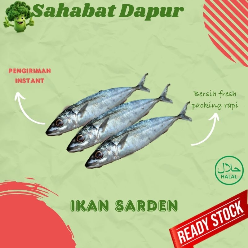 

Ikan sarden fresh - sayuran segar - Sahabat dapur Delivery
