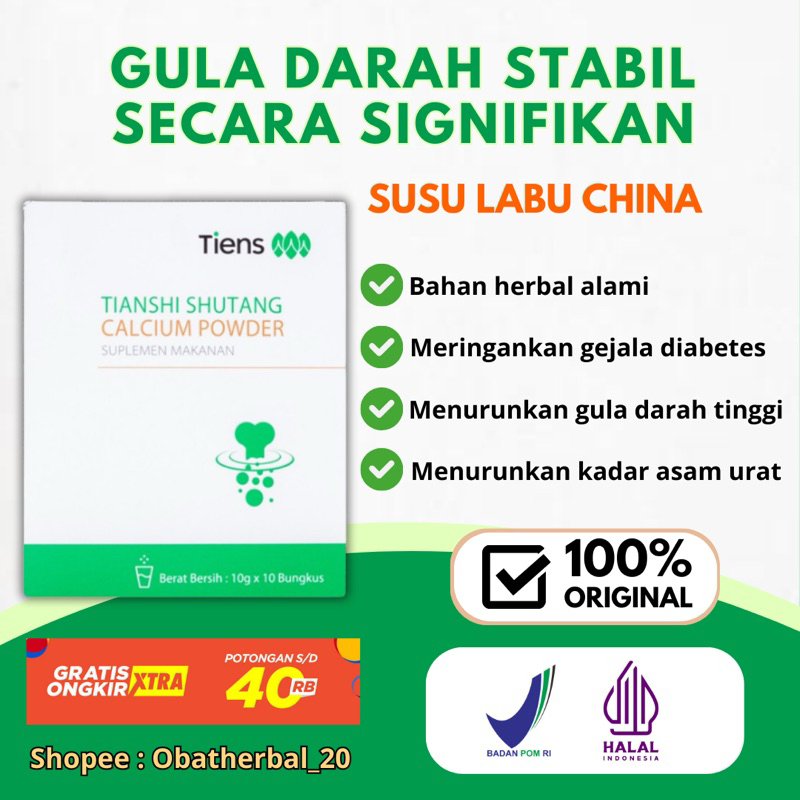

Tiens Shutang Calsium Powder - Susu Labu China untuk Diabetes - Menurunkan Gula Darah