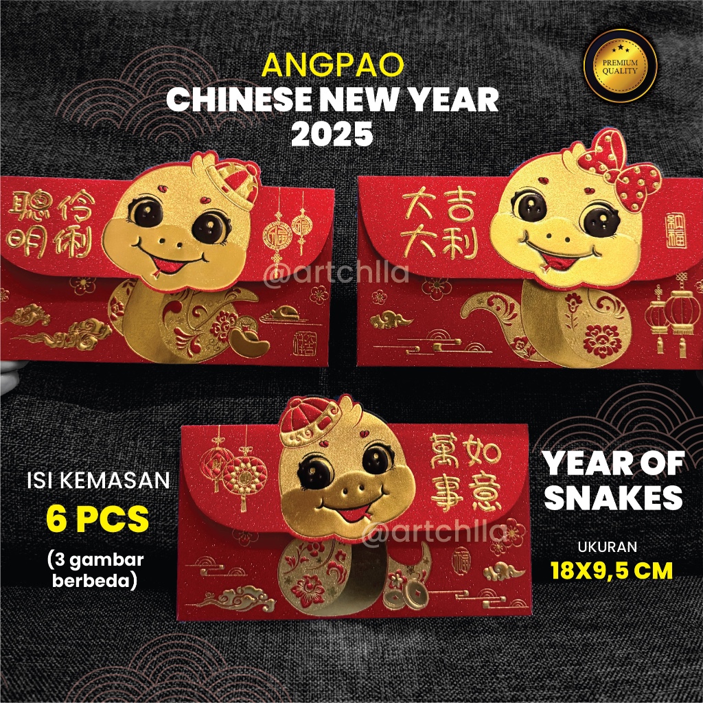 

ANGPAO CHINESE NEW YEAR IMLEK 2025 PREMIUM DAN TERMURAH