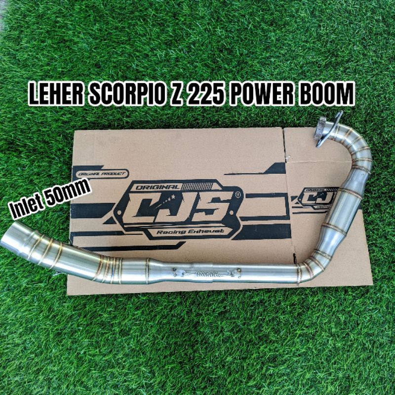 LEHER KNALPOT BOOM SCORPIO Z 225 PEMASANGAN PRESISI