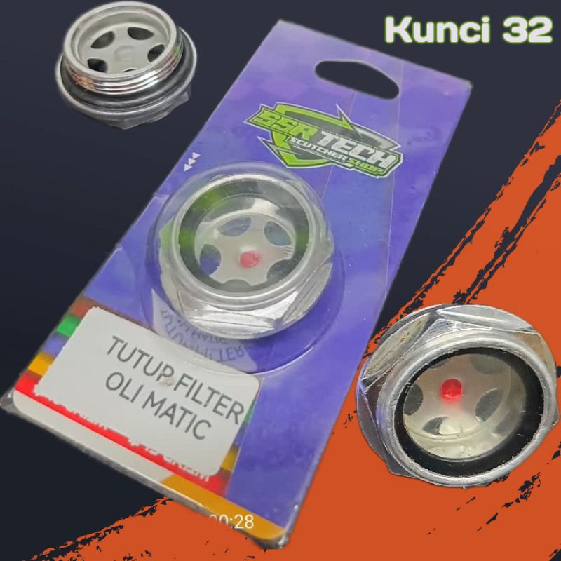 Baut Tutup Filter Oli Mesin Transparan Transfaran Honda Beat Vario Scoopy PCX Adv Fazzio Mio J Mio