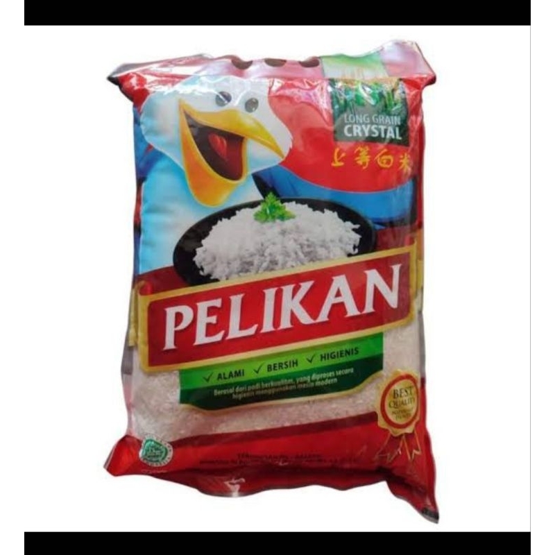 

beras pelikan kemasan 5kg ( instant sameday )