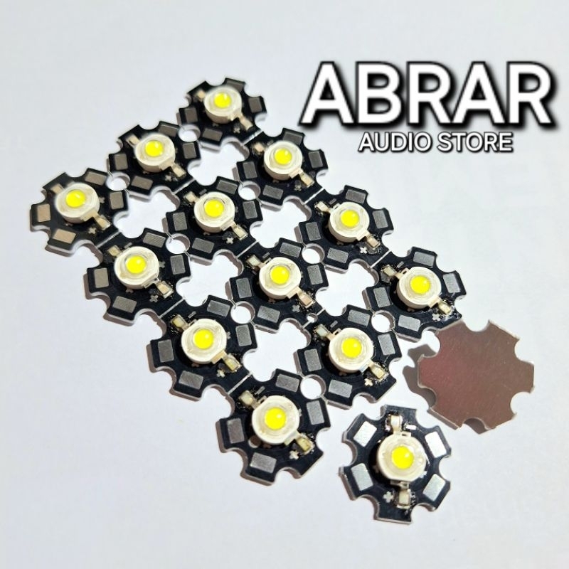 Led Hpl / High Power Led 3v 3 Watt  + Hs Led HPL Komplit pendingin