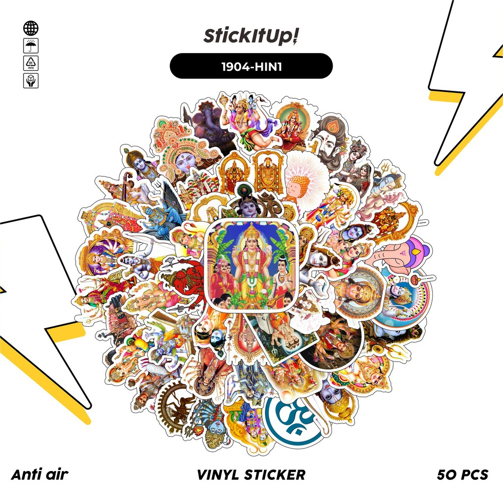 

COD✨ 50 Pcs Stiker Pack DRAGON HINDUISM GOD MIX 01 Lucu Aesthetic Vynil Waterproof untuk Freebies Sticker Buku Journal Casing HP Laptop