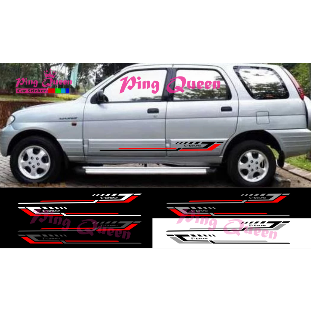 STICKER MOBIL DAIHATSU TARUNA STICKER STRIPING VARIASI MOBIL TARUNA