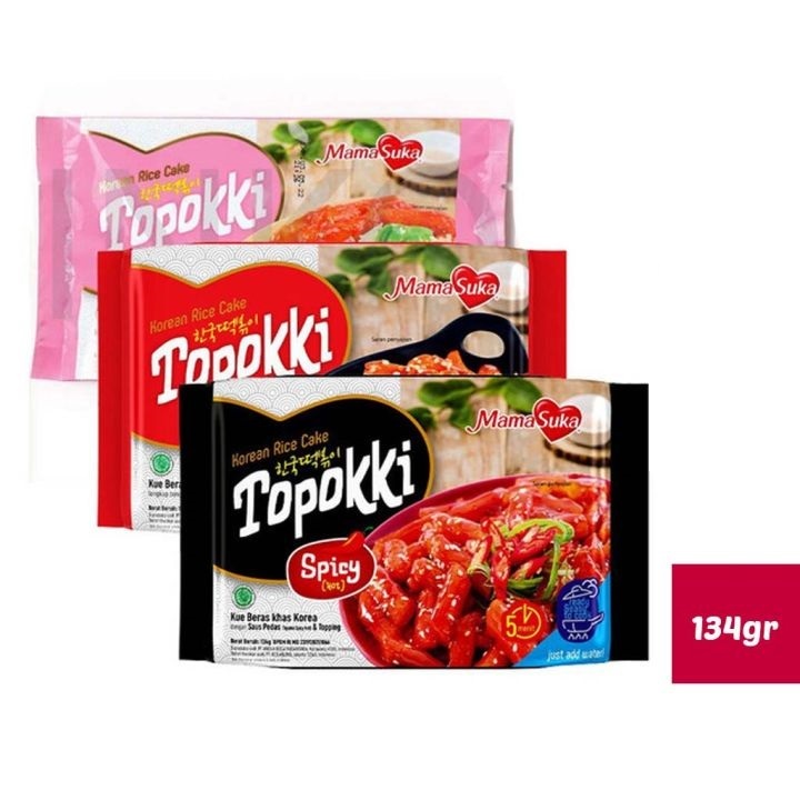 

Instant Noodle / Mamasuka Mie Hot Lava Rasa Ayam Pedas Dan Keju Pedas 89 Gram, Mamasuka Toppoki Rasa Original, Creamy, Spicy,134 Gram