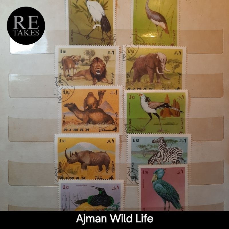 

Prangko Koleksi Filateli Ajman Wild Life