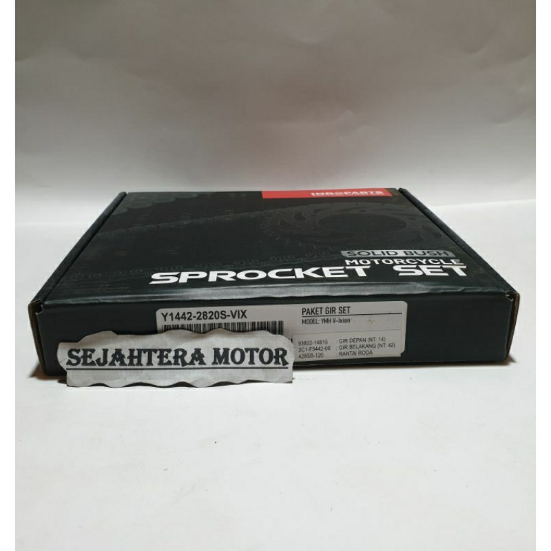 Gear set/paket asli Indopart untuk motor VIXION Y1442-2820S-VIX