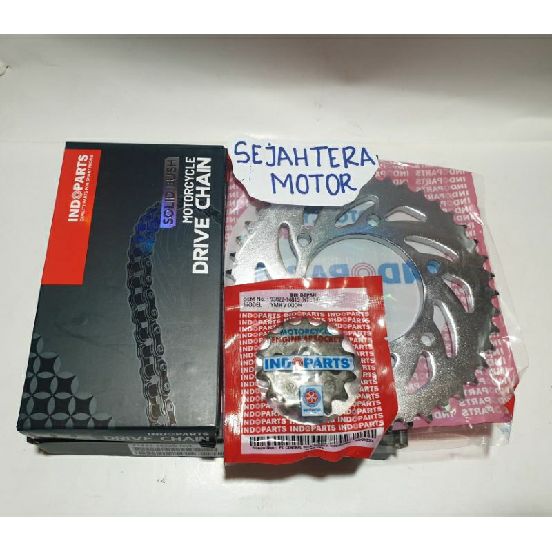 Gear set/paket asli Indopart untuk motor VIXION NEW Y1443-2822S-NVI
