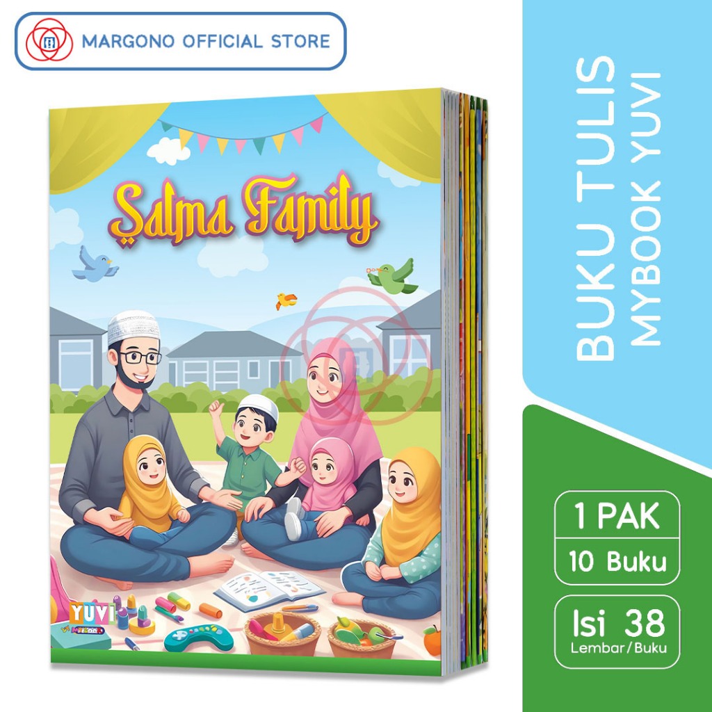 

My Book Yuvi Buku Tulis Salma Family 38 Lembar - 10 Buku