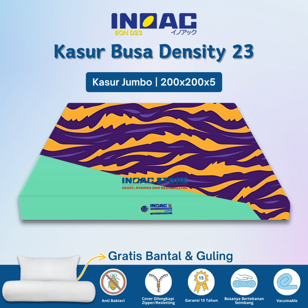 (200x200x5) Kasur Busa Inoac Asli Original 200x200x5 cm Banus Bantal Murah - Inoac Store