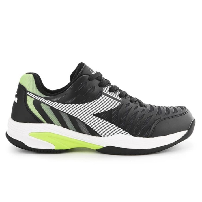 Size 40-44 Sepatu Tenis DIADORA ORIGINAL. BLACK HITAM. Sepatu Olahraga Tenis Tenis. Juara Cakep. Pri