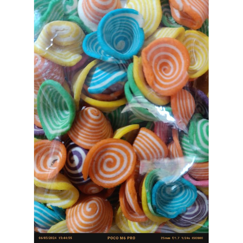 

contong/kuping gajah mini rainbow