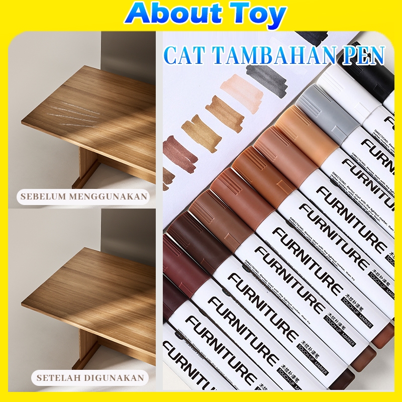 

【Promosi】Permanen Furniture Touch up Marker Untuk Reparasi Furnitur Kayu Perabot Permanent Marker