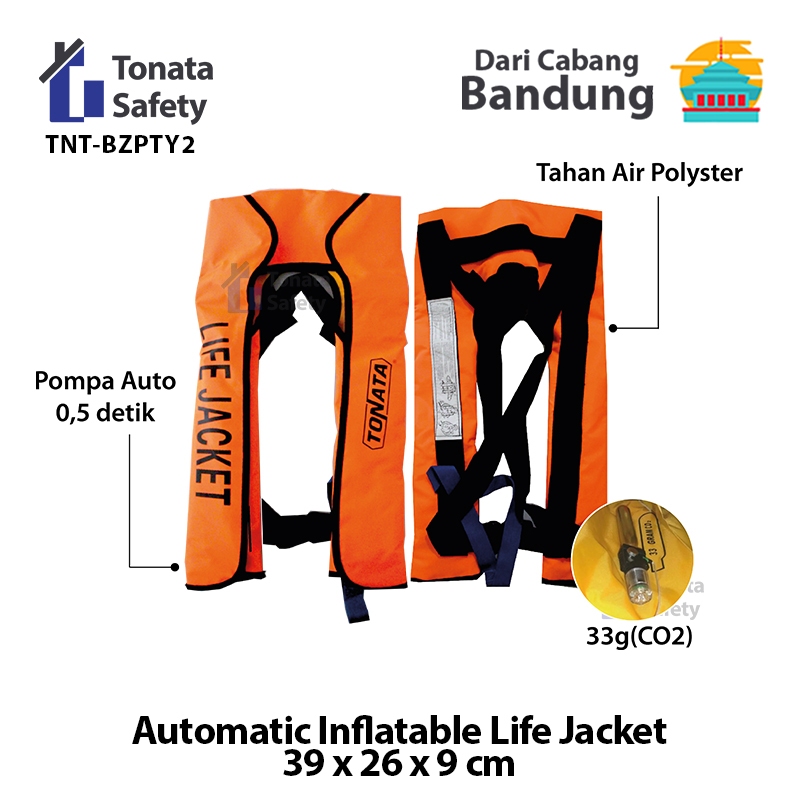 Automatic Inflatable Life Jacket / Jaket Pelampung Tiup Otomatis / Jaket Snorkling