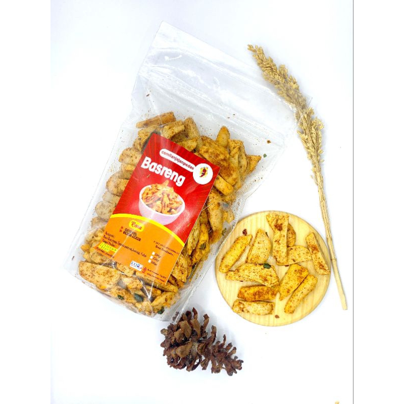 

250gram Basreng Stik Original Asin dan pedas daun jeruk by CJP