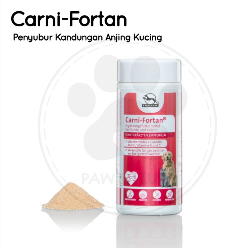 Fortan Carnifortan Vitamin Penyubur Kandungan Anjing Kucing