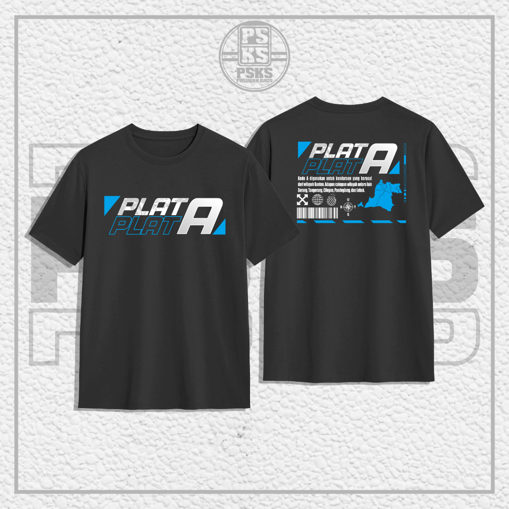 Baju Kaos Plat AA Temangung Magelang Wonosobo purworejo