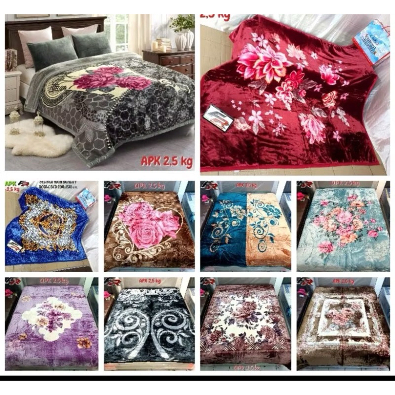 Selimut lembut impor berbahan Tebal 185x200cm termurah