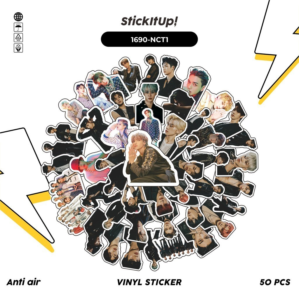 

COD✨ 100 Pcs Stiker Pack BOYBAND NCT MIX Lucu Aesthetic Vynil Waterproof untuk Freebies Sticker Buku Journal Casing HP Laptop