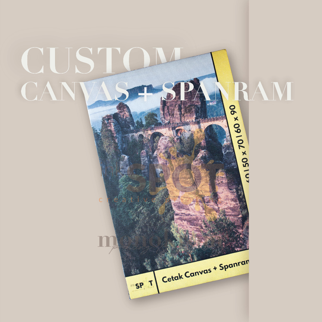 

Cetak Canvas / Kanvas + Spanram