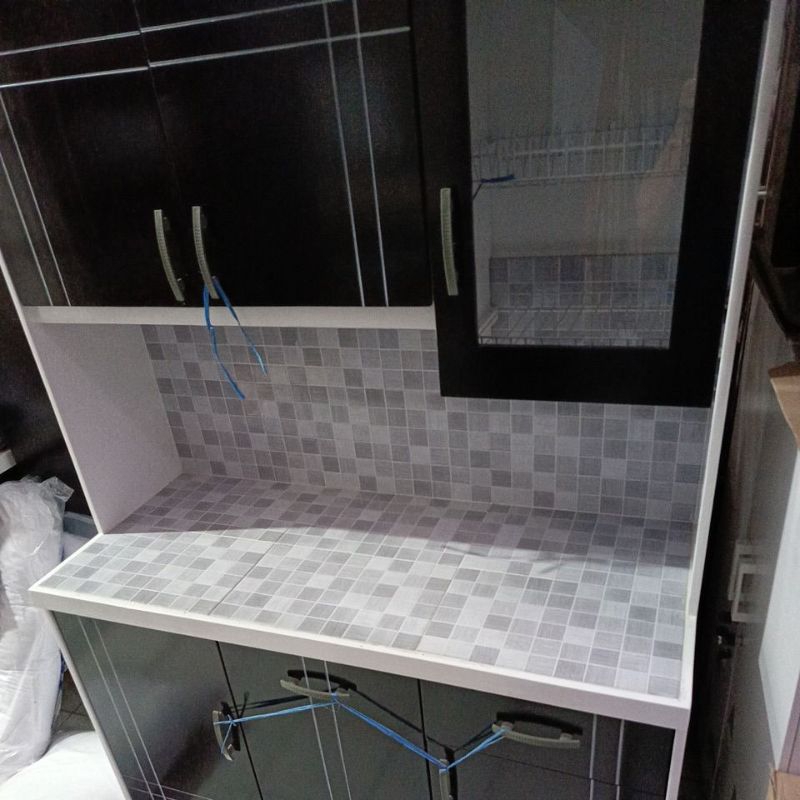 Piyugardening Lemari Sayur 3 Pintu Kayu / Rak Piring Kayu / Lemari Piring Kayu Minimalis / Lemari