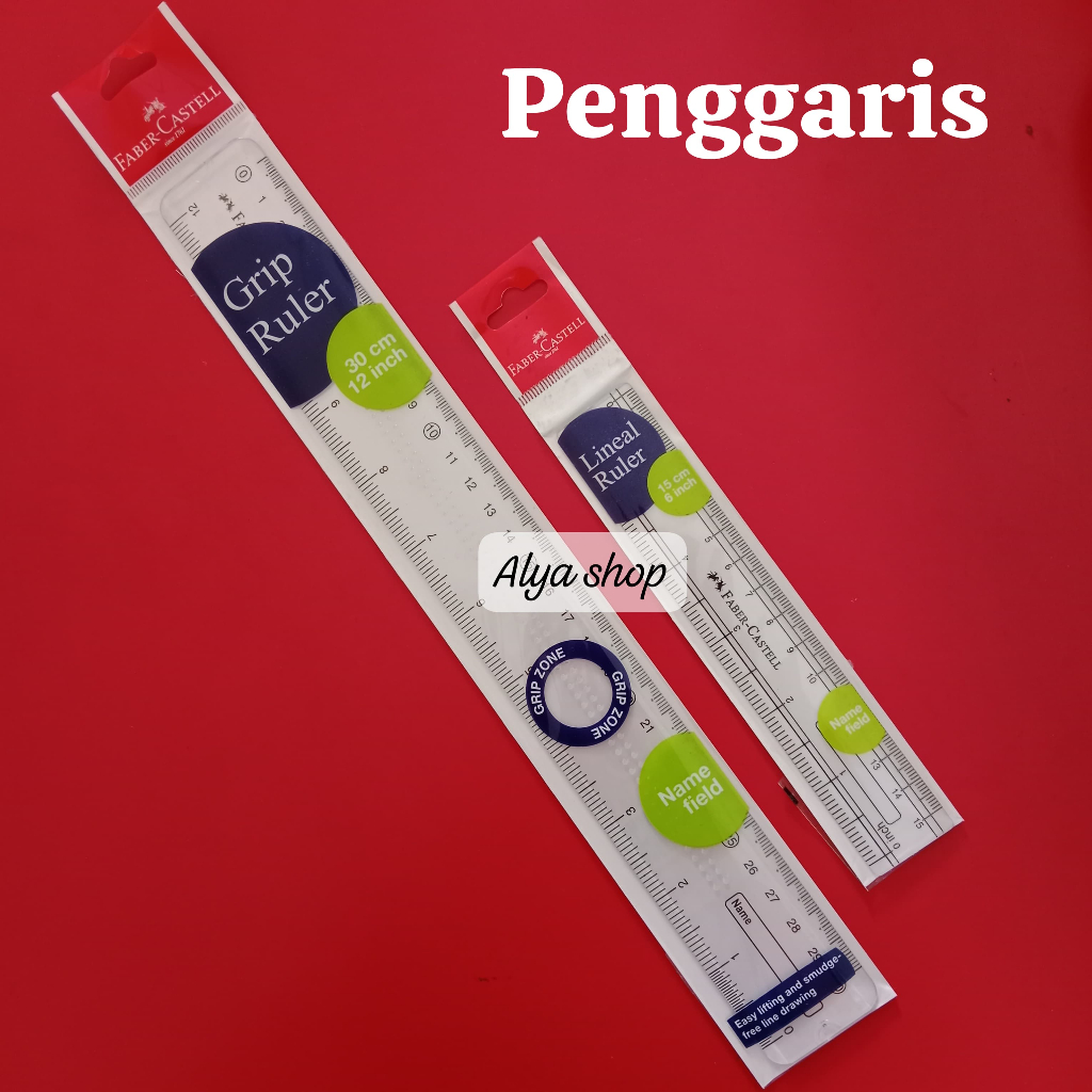 

Penggaris Linear 15 cm Dan Grip 30cm Merek Faber Castell | Penggaris Faber Castell